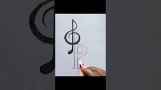 Musical 🎶 And R letter tattoo drawing tattoodesign [upl. by Leen]