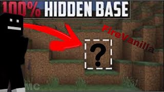 I build the MOST HIDDEN BASE on FireVanillanet [upl. by Hgielyk16]