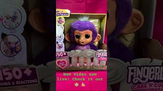 New video unboxing the Fingerlings Care n Cuddles Interactive Baby Monkey now live fingerlings [upl. by Ferrand]