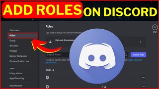 How to Add Roles on Discord 2024 [upl. by Stalder815]