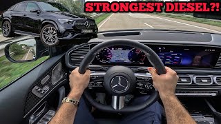 2024 MercedesBenz GLE 450d Coupé on Autobahn How is the strongest Diesel [upl. by Orin]