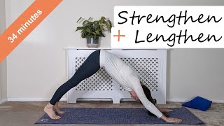 Strengthen and lengthen Pilates class  Pilates class [upl. by Ttereve]