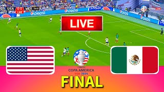 USA vs MEXICO Final Copa America 2024  Full Match All Goals  Live Football Match [upl. by Iliak]