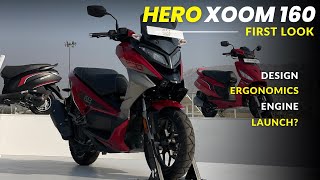 Hero Xoom 160  Design Features Engine Ergonomics  Upcoming Scooter of 2024 [upl. by Danielson]