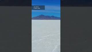 The Bonneville Salt Flats along I80 in Western Utah [upl. by Ardnwahsal]