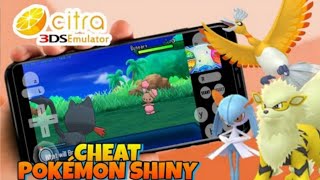 CITRA MMJ ANDROID  APRENDA USAR CHEAT POKEMON SHINY [upl. by Nnybor]