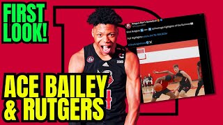 FIRST LOOK Ace Bailey Looks Unstoppable In The Latest Rutgers Practice Clips [upl. by Elokyn520]