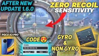 POCO X3 PRO PUBG New Sensitivity Settings  GYRO amp NON GYRO WITH SENSI CODE 🔥 OF NEW UPDATE 160 [upl. by Weiss]