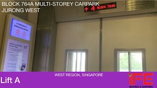 HDB Block 764A MSCP Jurong West  IFE Elevator 🚘 [upl. by Arata]