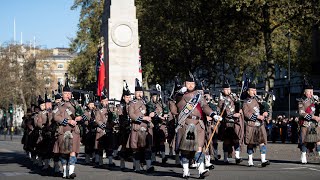 Armistice Day 2024 at the Cenotaph London [upl. by Lister483]