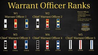 US Military All Branches WARRANT OFFICER RANKS Explained  What is a Chief Warrant Officer [upl. by Klinger]