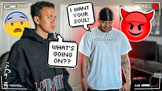 POSSESSED PRANK ON LITTLE BROTHER HE GETS FREAKED OUT [upl. by Amber]