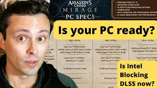 Assassins Creed Mirage PC System Requirements Analysis XeSS only Update in pinned comment [upl. by Eintrok]