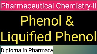 PHENOL II Liquefied Phenol II Antiseptic amp Disinfectants II Pharmaceutical Chemistry2 II EDUPHARM [upl. by Daisy]