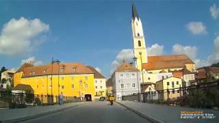 D Stadt Vilshofen an der Donau Landkreis Passau Fahrt durch die Stadt September 2018 [upl. by Coleen394]