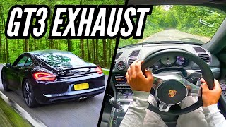 Porsche 981 Cayman S with F1 Headers POV DRIVE [upl. by Nosnibor]