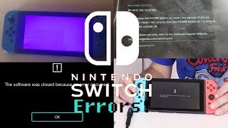 Nintendo Switch All Errors [upl. by Anawed]