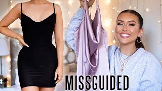 HUGE TRY ON MISSGUIDED HAUL 2019  10 OUTFITS I LOVE MYSELF IN ad  Hannah Renée [upl. by Inram]