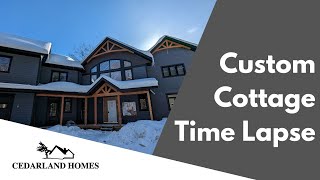 5000 Sq Ft Cottage Build Time Lapse in McDougall [upl. by Irreg]