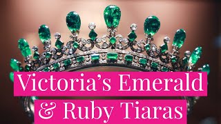 Christmas Tiaras Queen Victorias Emerald and Diamond Tiara and the Oriental Circlet Ruby Tiara [upl. by Spurgeon]