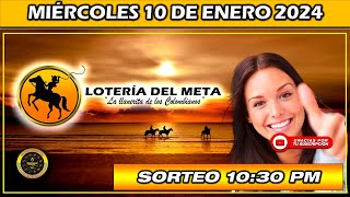 Resultado de LA LOTERIA DEL META del MIÉRCOLES 10 de enero 2024 [upl. by Lleoj]