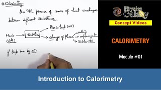 Class 11 Physics  Calorimetry  1 Introduction to Calorimetry  For JEE amp NEET [upl. by Zosima]