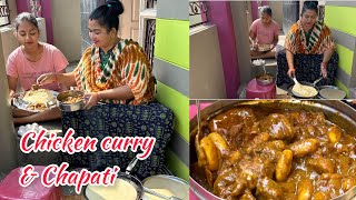 Chicken panasa ginjala curry  egg chapathi  Cherry Sathakshi [upl. by Sass]