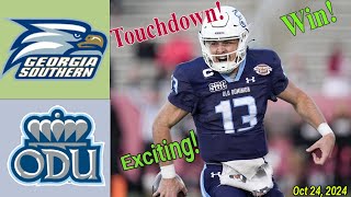 Georgia Southern Eagles vs Old Dominion Monarchs WEEK 9 Oct 24 2024 NCAA Mens College Football [upl. by Elletnohs]