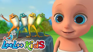 The Little Green Frog  KIDS Songs Fun Mix  LooLoo Kids Nursery Rhymes [upl. by Yadsnil]