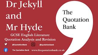 The Quotation Bank Revision Guide Dr Jekyll and Mr Hyde GCSE English Literature  Respectability [upl. by Ginnifer]