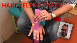 Handgelenk tapen Kinesiotape Handgelenkschmerzen Handgelenk verstaucht Sehnenscheidenentzündung [upl. by Swayne]