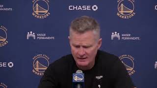 Steve Kerr talks Chris Paul Ejection vs Suns Postgame Interview 🎤 [upl. by Aliuqaj917]