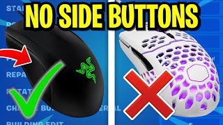 BEST KEYBOARD AND MOUSE SETTINGS FOR PLAYERS WITH NO SIDE MOUSE BUTTONS Fortnite Season 6 [upl. by Tsan]