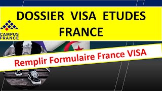 DOSSIER VISA DETUDES FRANCE  ملف قيزا الدراسة فرنسا [upl. by Waine]