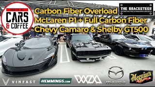 CARBON FIBER OVERLOAD McLaren P1  Full Carbon 68 Camaro amp GT500  South OC Cars and Coffee [upl. by Lombard]