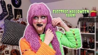 New Neon Yarn Perfect for Halloween  Unboxing [upl. by Notneiuq]