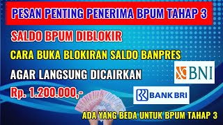 CARA BUKA BLOKIRAN SALDO BANPRES UMKM TAHAP 3 RP 1 2 JUTA [upl. by Avek686]