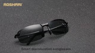 High quality Polarized photochromic driving Sunglasses D3043 [upl. by Arick]