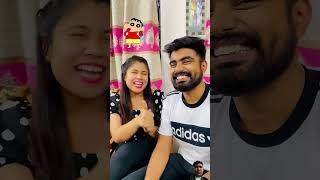 Sinchan  real voice Artist 😍 Dushyant kukreja  Akanksha Sharma Voice ytshorts [upl. by Hcib]