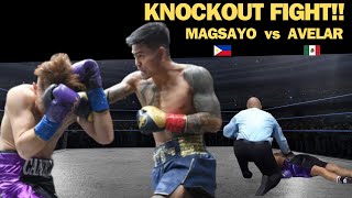 MARK MAGSAYO vs ISAAC AVELAR  KNOCKOUT FIGHT  SUPER FEATHERWEIGHT FIGHT  DECEMBER 10 2023 [upl. by Allegna]