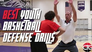 BEST Youth Basketball Defense Drills For Beginners [upl. by Pattie522]