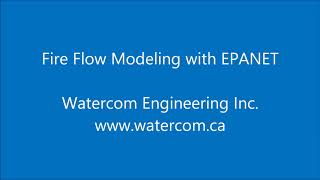 Fire Flow Modeling with EPANET [upl. by Boorer]