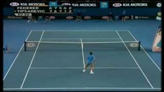 HL Roger Federer v Janko Tipsarevic 2008 Australian Open R3 [upl. by Conard]