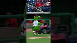 Phillie Phanatic is in MIDSEASON form at Spring Training 😂🌴 [upl. by Attener]