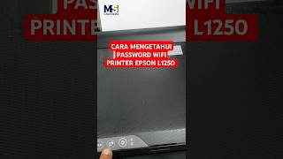 Cara Mengetahui Password Wifi Printer Epson Ecotank L1250 [upl. by Laleb643]