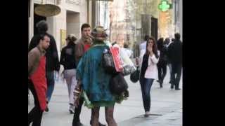 Transvestite in Paris does the walk of shame [upl. by Dreher468]