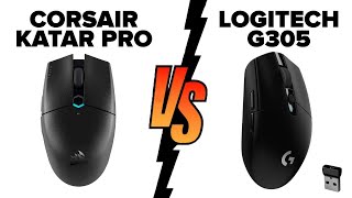 Corsair KATAR PRO Wireless vs Logitech G305 Lightspeed  Which Mouse is Better [upl. by Friederike]