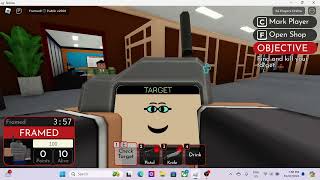 Playing Framed On Roblox gets killed [upl. by Ellenwad963]