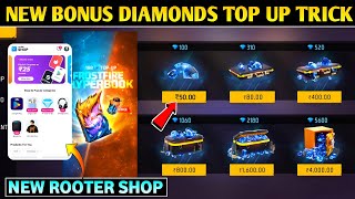 New Double Diamonds Top Up Website  Rooter Shop Bonus Diamonds Top Up Kaise Kare  New Rooter App [upl. by Tongue]