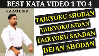 TAIKYOKU SHODAN  TAIKYOKU NIDAN  TAIKYOKU SANDAN  HEIAN SHODAN 👉 KARATESIR [upl. by Thomajan]